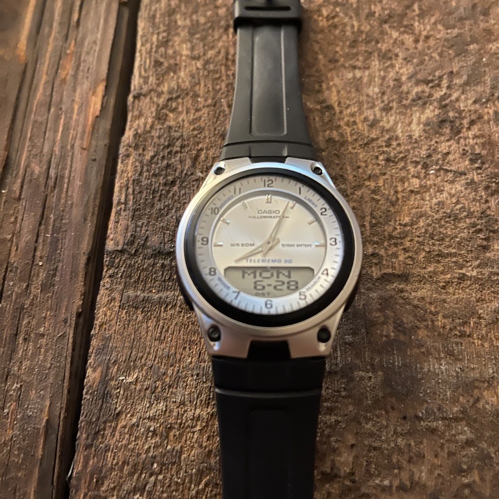 Casio Analog Digital Telememo Watch - image 2